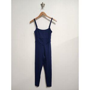Kittenish navy blue activewear jumpsuit S
